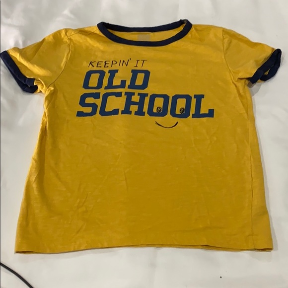 Gymboree Keeping it Old School yellow tee - Picture 3 of 4